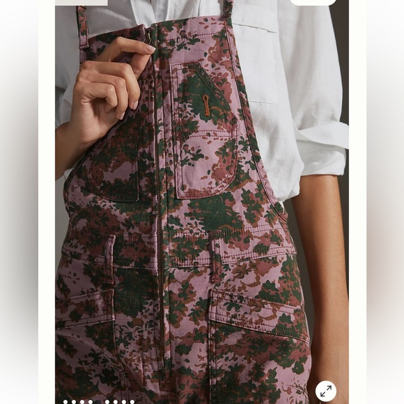 Anthropologie Pilcro Printed Painters Overalls - Picture 4 of 14